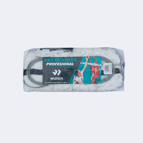 NET DE VOLEY PROFESIONAL 80 CABLE DE ACERO / 10 X 1 X 10 COCOS / NYLON POLIESTER