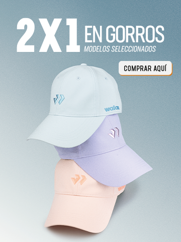 Gorras deportivas Walon en colores con promoción 2x1 por aniversario
