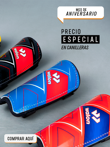 Canilleras deportivas Walon con diseño ergonómico y precio especial por aniversario