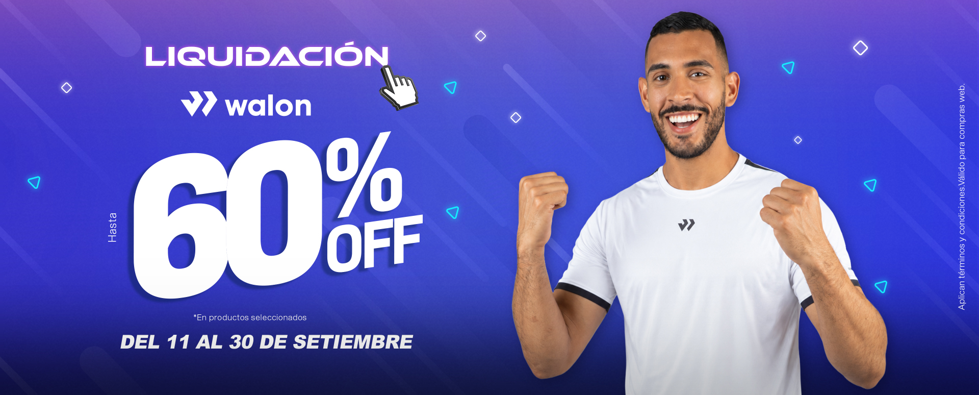Liquidación Walon septiembre 2026 con hasta 60% de descuento en productos seleccionados, del 11 al 30 de septiembre