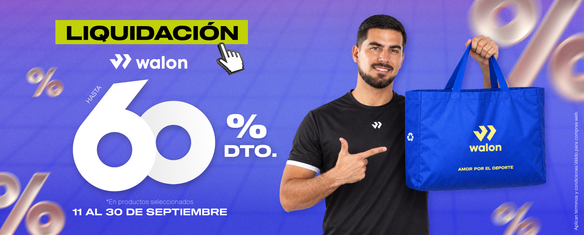 Liquidación Walon con hasta 60% de descuento en productos seleccionados del 11 al 30 de septiembre