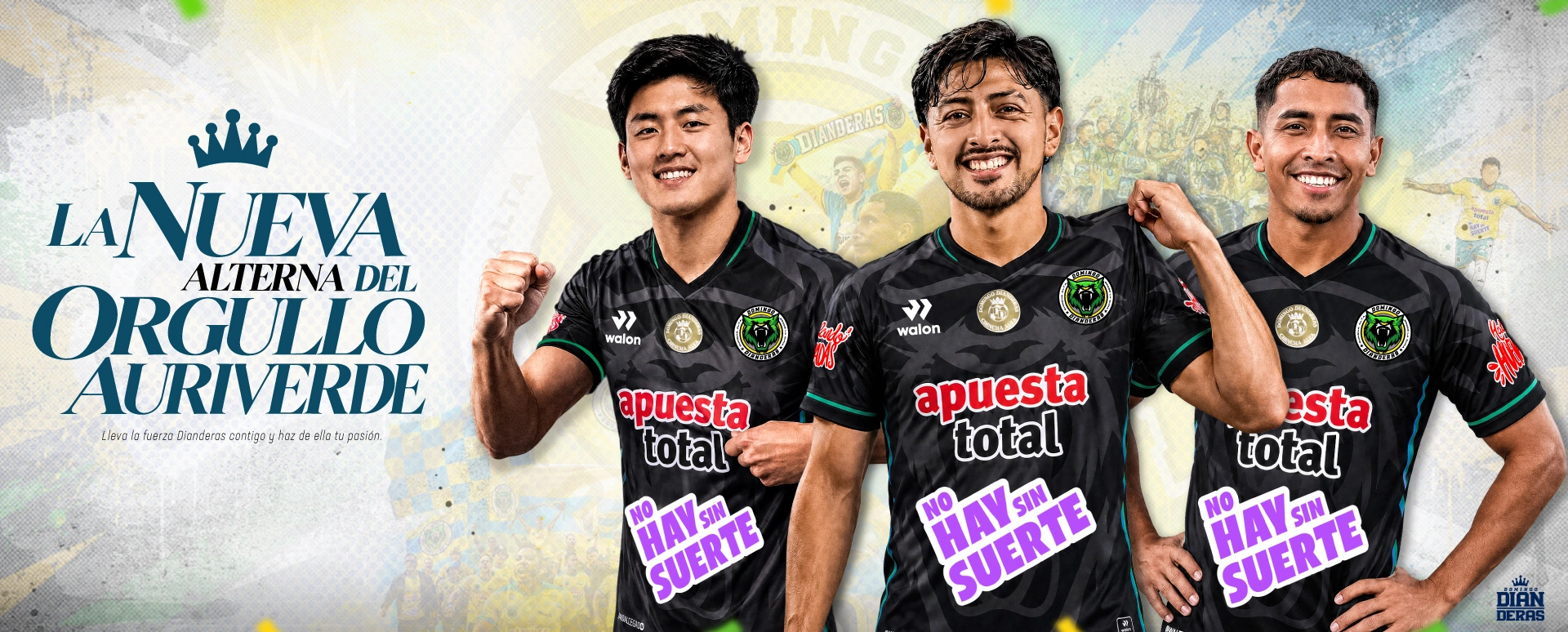 La nueva alterna del orgullo auriverde: camiseta de fútbol alterna Domingo Dianderas 2026 para hombre de Walon